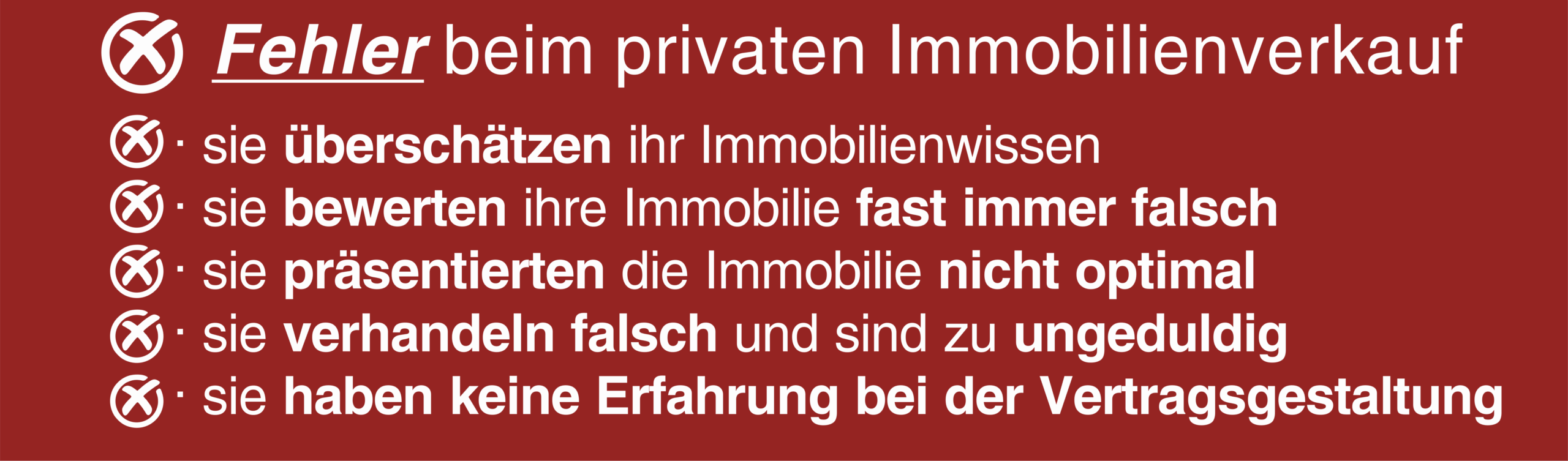 FEHLER beim privaten Grundstücks ,- Immobilienverkauf