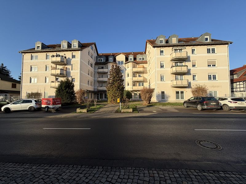 Blick auf die Wohnanlage