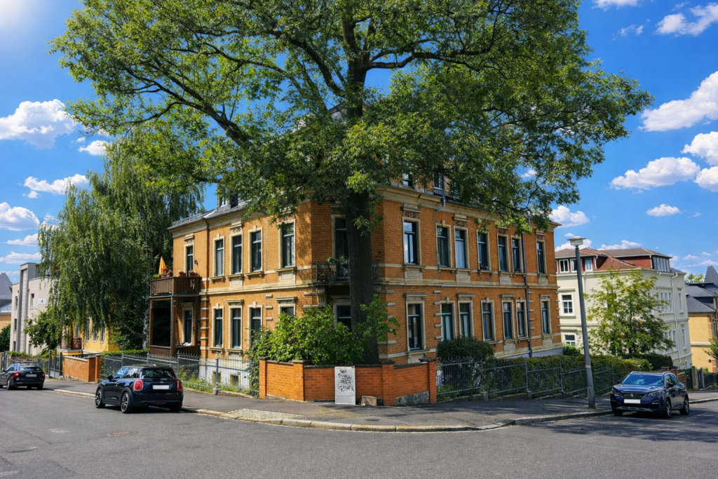 Blick auf das Haus