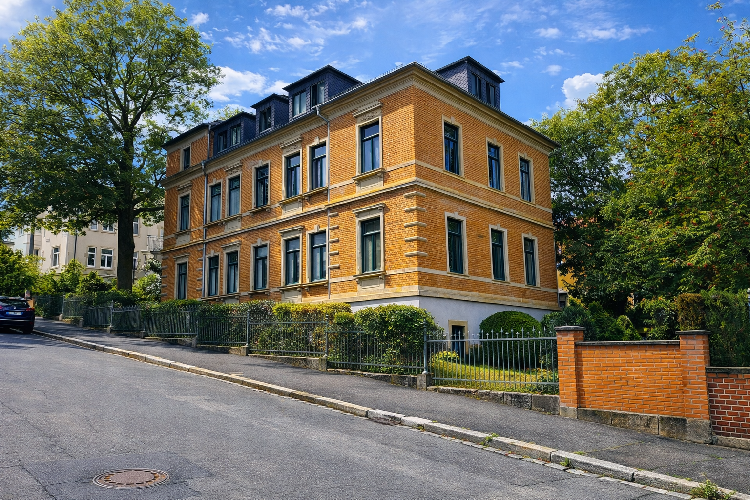 Blick auf das Haus