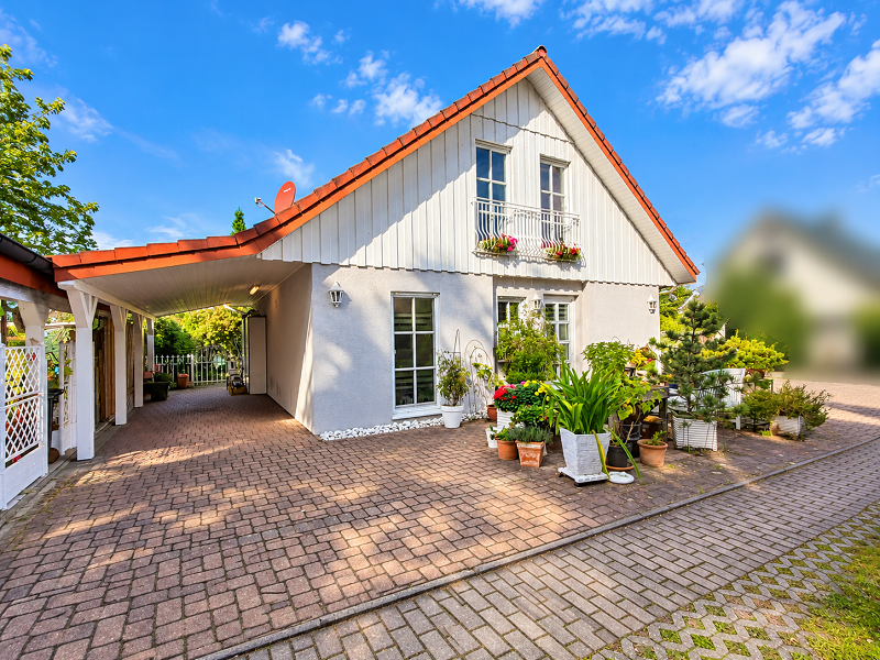 Blick auf das Haus